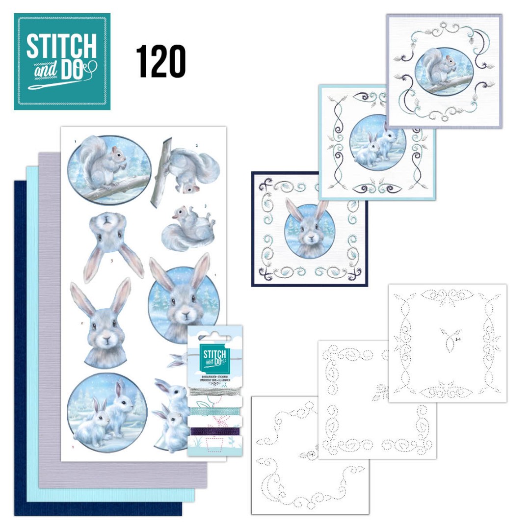 Nr. 120 Arctische Vrienden van Amy Design voor Stitch and Do Nr. 120 Arctische Vrienden van Amy Design voor Stitch and Do