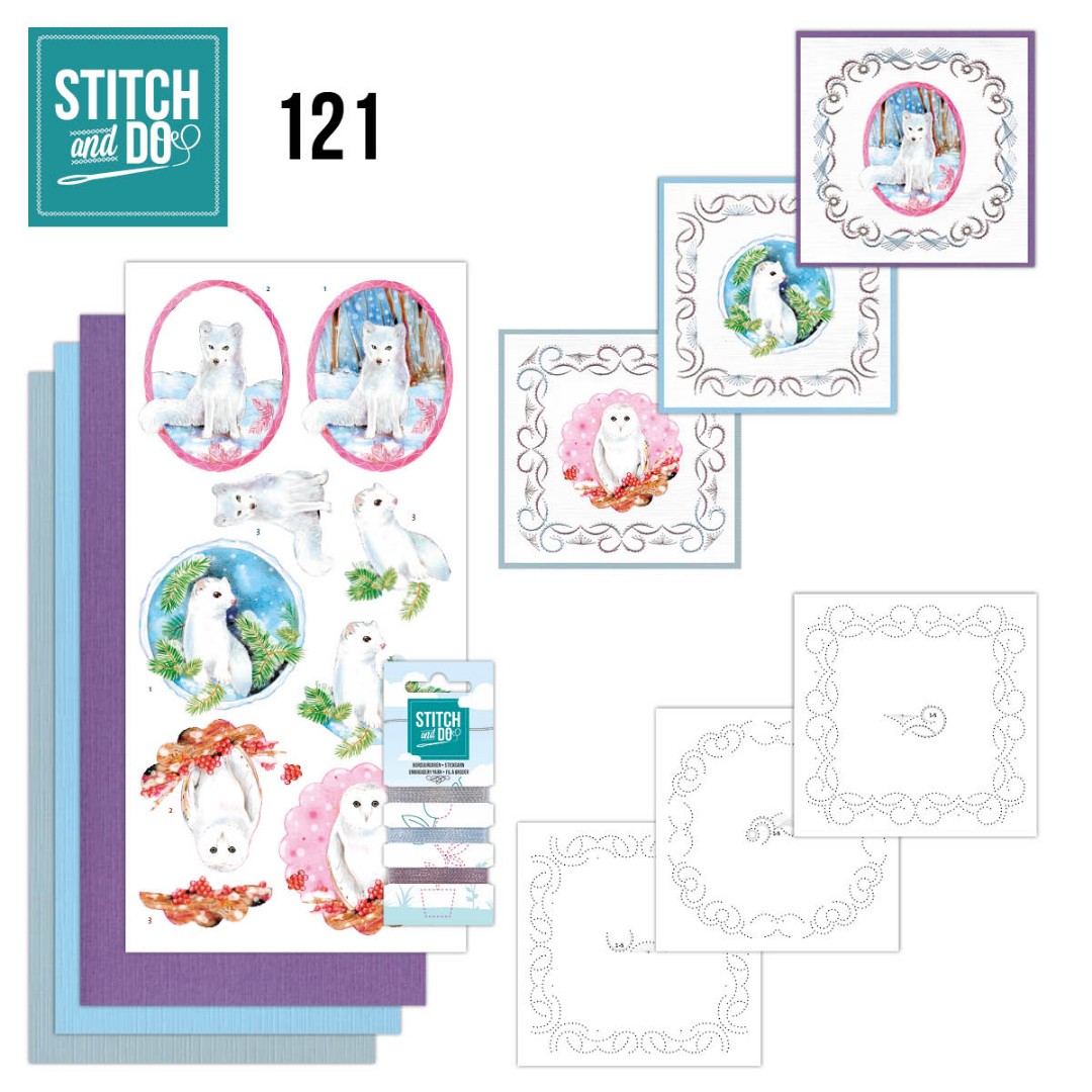 Nr. 121 Wintervrienden van Amy Design voor Stitch and Do Nr. 121 Wintervrienden van Amy Design voor Stitch and Do