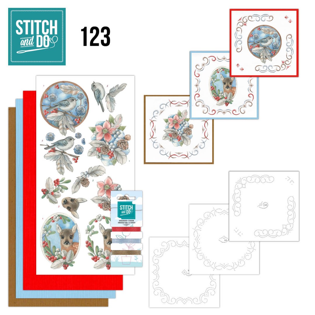 Nr. 123 Berries and Feathers by Jeanine´s Art for Stitch and Do Nr. 123 Berries and Feathers by Jeanine´s Art for Stitch and Do