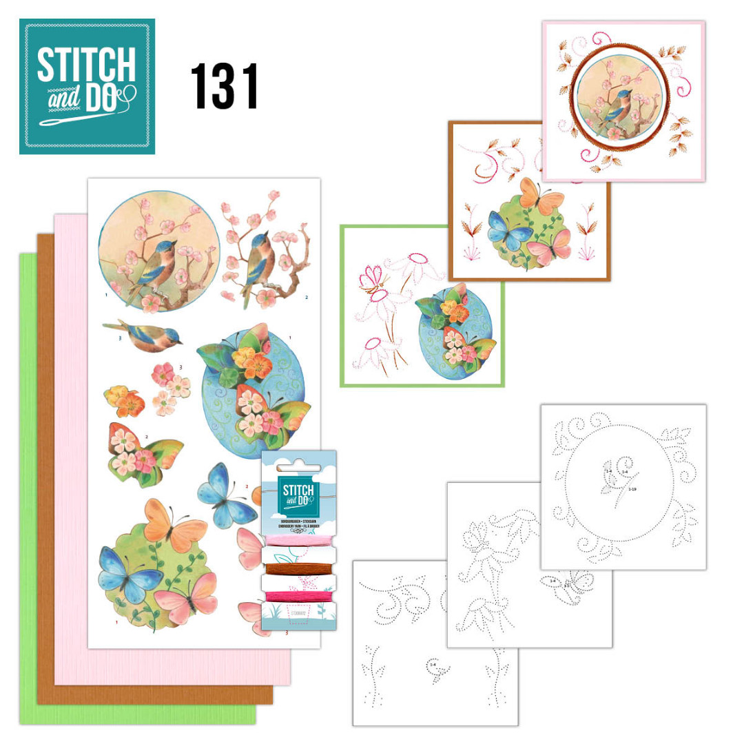 Nr. 131 Birds and Blossom by Jeanine's Art for Stitch and Do Nr. 131 Birds and Blossom by Jeanine's Art for Stitch and Do