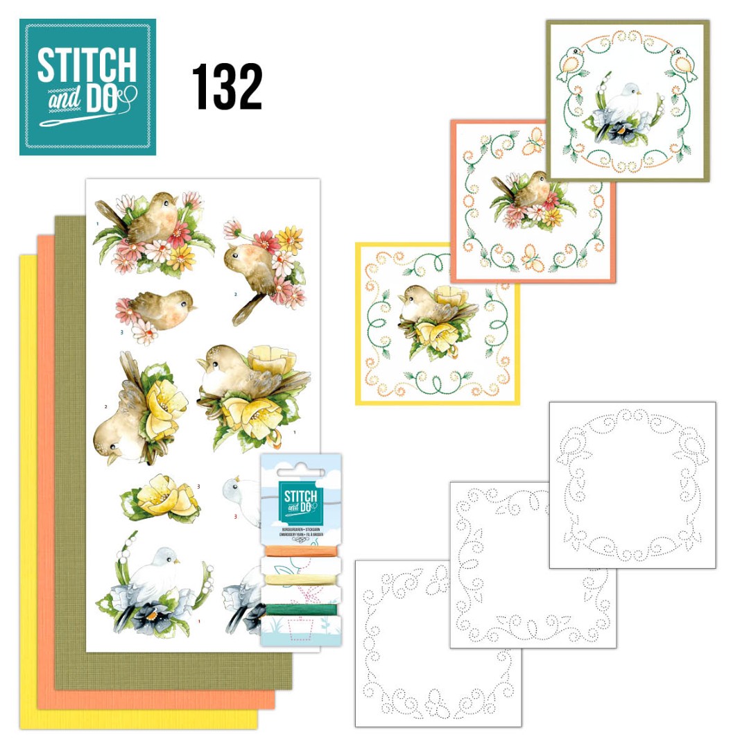 Nr. 132 Delicate Flowers by Precious Marieke voor Stitch and Do Nr. 132 Delicate Flowers by Precious Marieke voor Stitch and Do