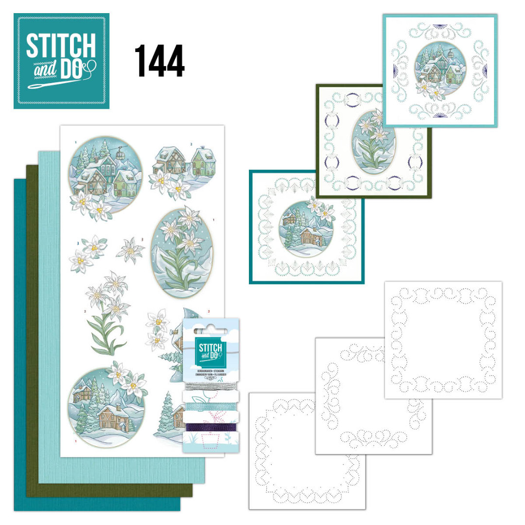 Stitch and Do 144 - Yvonne Creations - Wintertime - Edelweiss Stitch and Do 144 - Yvonne Creations - Wintertime - Edelweiss