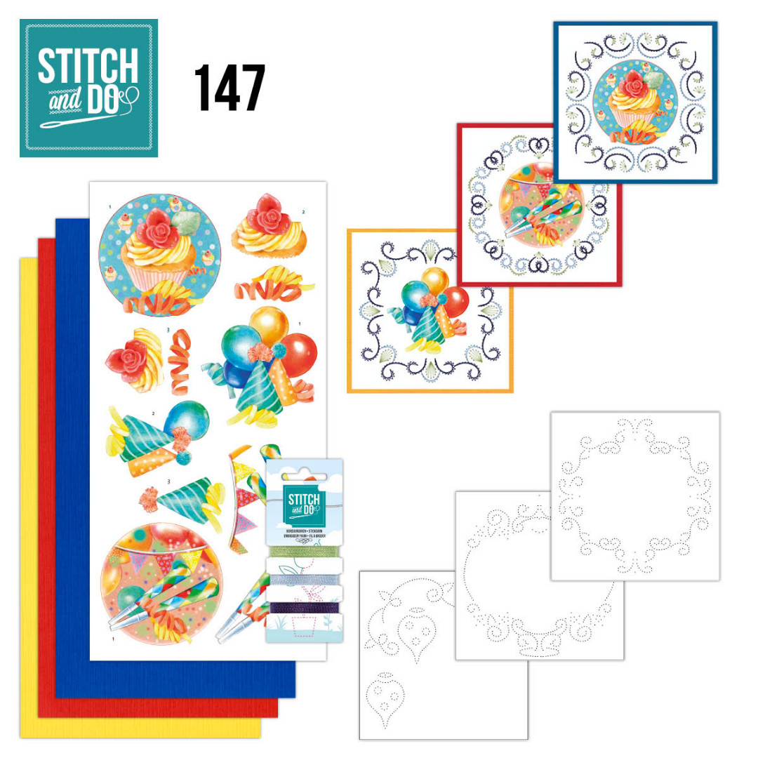 Nr. 147 Happy Birthday by Jeanine's Art for Stitch and Do Nr. 147 Happy Birthday by Jeanine's Art for Stitch and Do