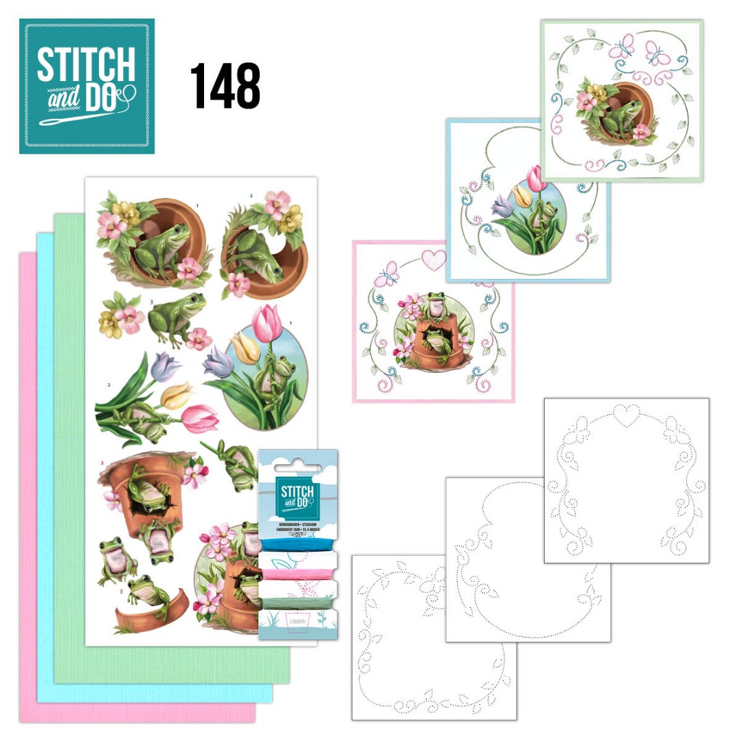 Nr. 148 Stitch and Do Friendly Frogs by Amy Design Nr. 148 Stitch and Do Friendly Frogs by Amy Design