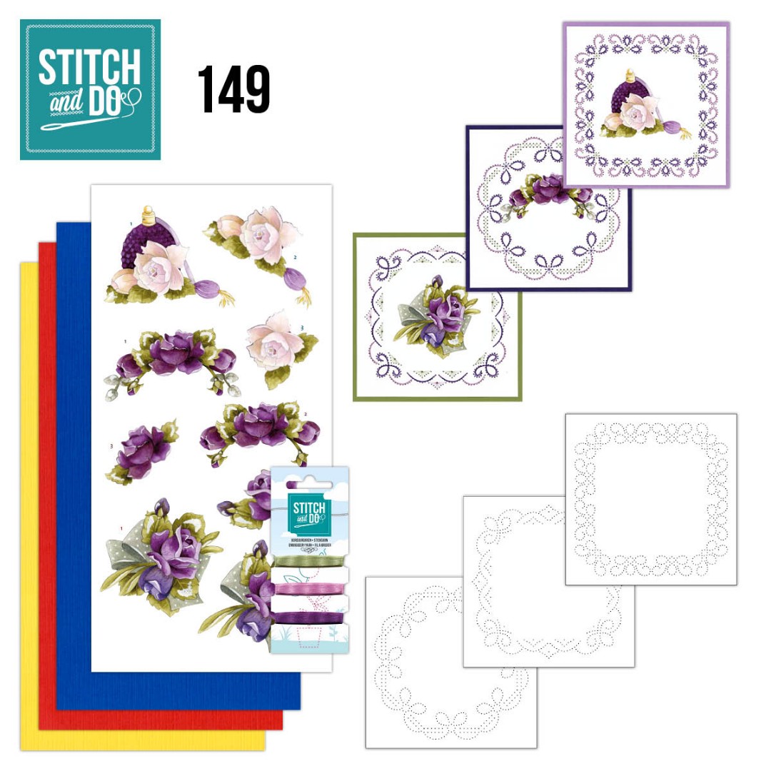 Nr. 149 Stitch and Do Romantic Roses with Precious Marieke Nr. 149 Stitch and Do Romantic Roses with Precious Marieke