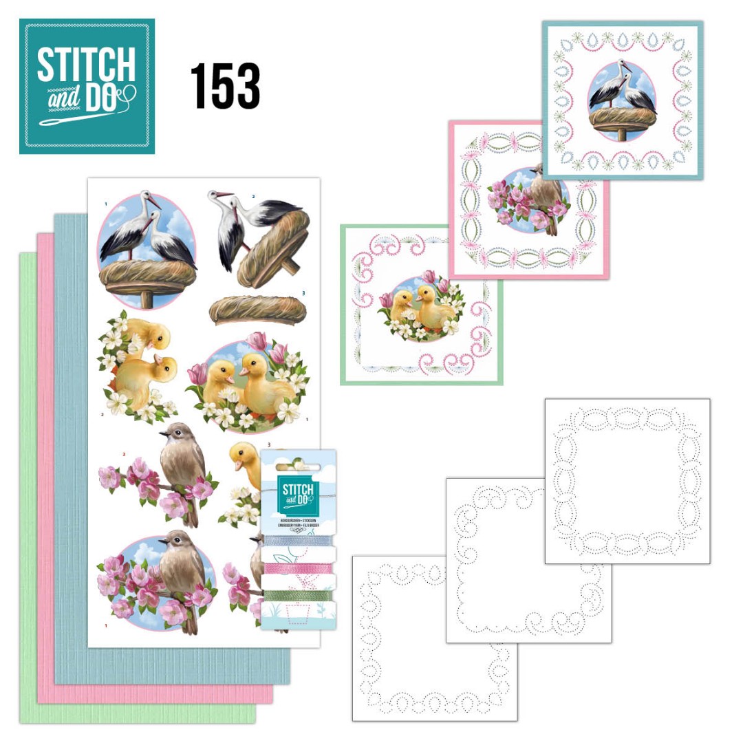 Nr. 153 Enjoy Spring Stitch and Do Set by Amy Design Nr. 153 Enjoy Spring Stitch and Do Set by Amy Design