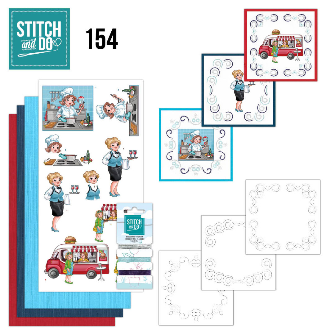 Nr. 154 Professions - Bubbly Girls for Stitch and Do Nr. 154 Professions - Bubbly Girls for Stitch and Do