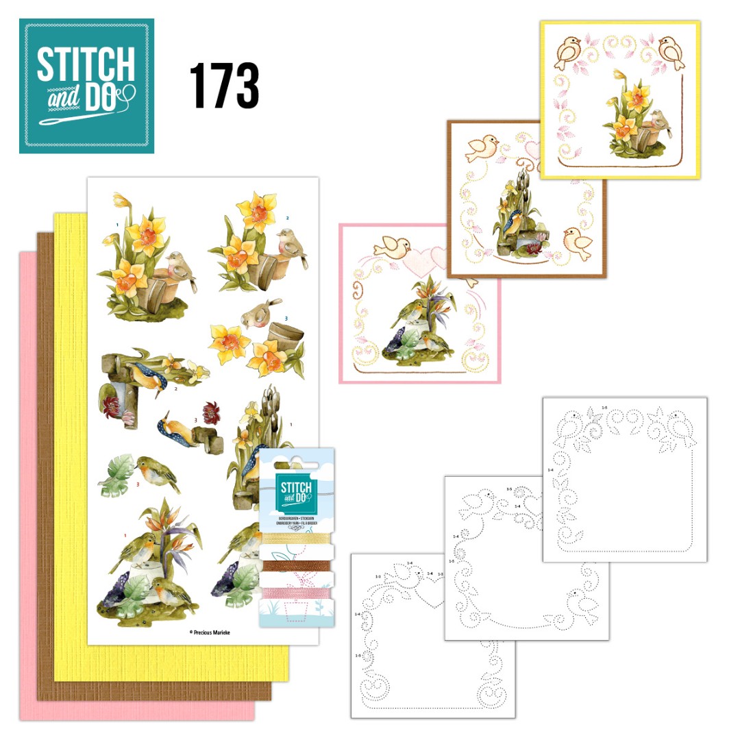Stitch and Do 173 - Precious Marieke - Birds Stitch and Do 173 - Precious Marieke - Birds