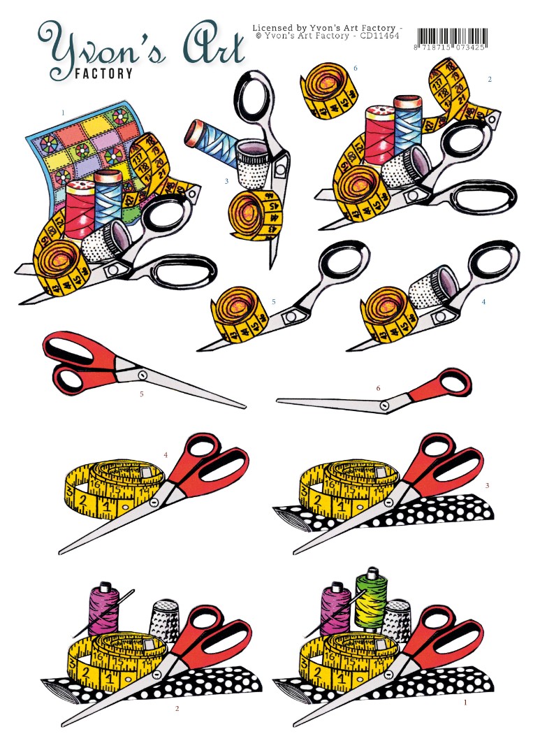 Quilting 3D cutting sheet by Yvon's Art Quilting 3D cutting sheet by Yvon's Art