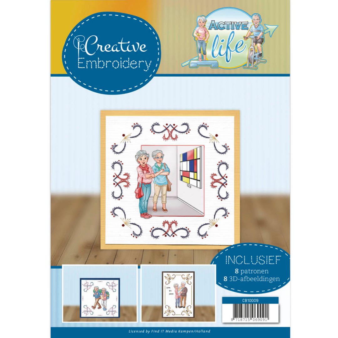 Nr. 9 Borduurboek Active Life Creative Embroidery van Yvonne Creations Nr. 9 Borduurboek Active Life Creative Embroidery van Yvonne Creations
