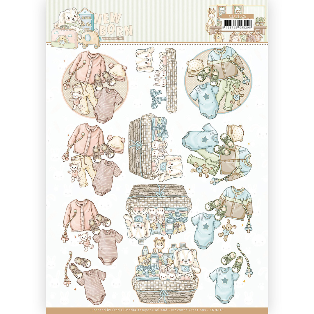 Baby Clothes - Newborn 3D Cutting Sheet by Yvonne Creations Baby Clothes - Newborn 3D Cutting Sheet by Yvonne Creations