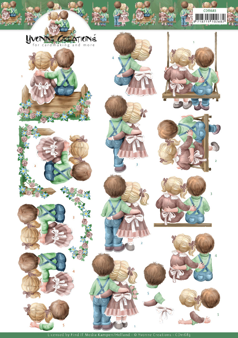 Love 3D Cutting Sheet by Yvonne Creations