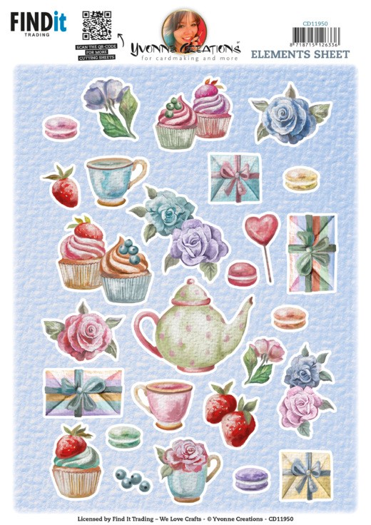 3D Cutting Sheets - Yvonne Creations - Small Elements Cupcakes 3D Cutting Sheets - Yvonne Creations - Small Elements Cupcakes