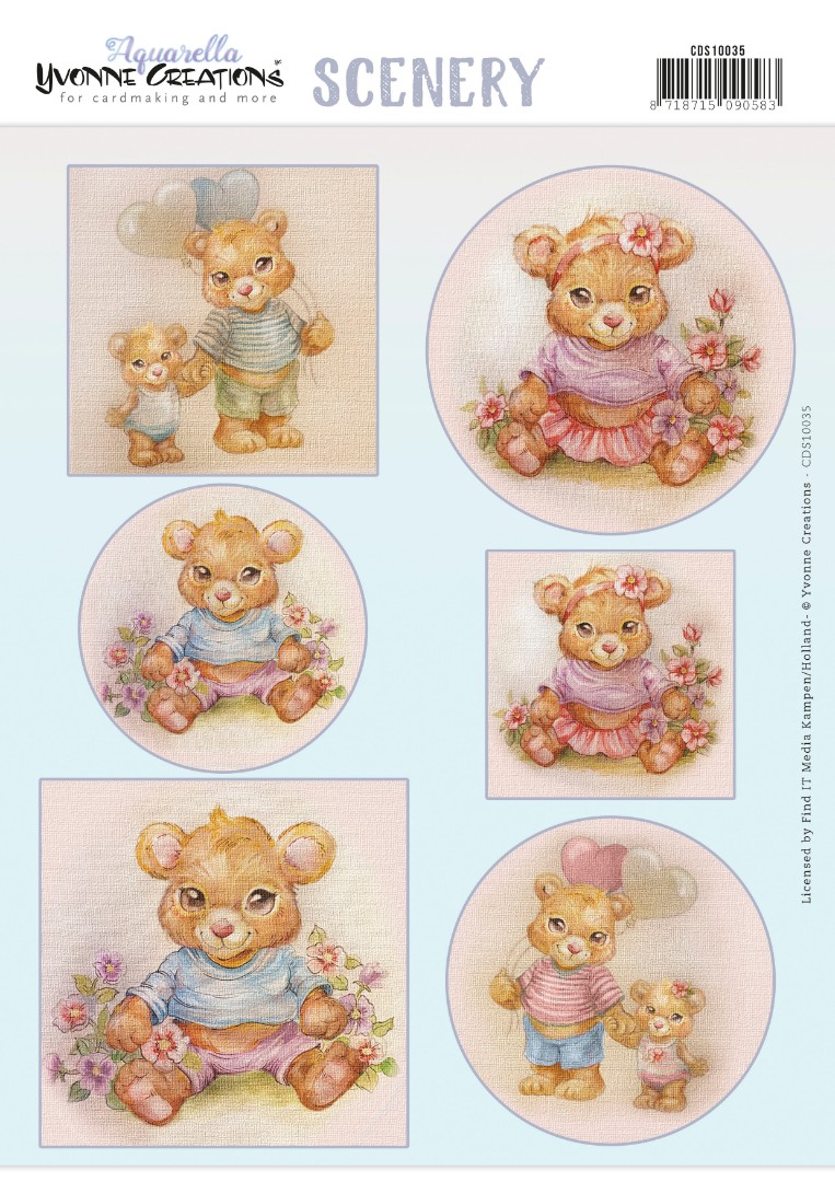 Baby - Aquarella Push Out Scenery by Yvonne Creations