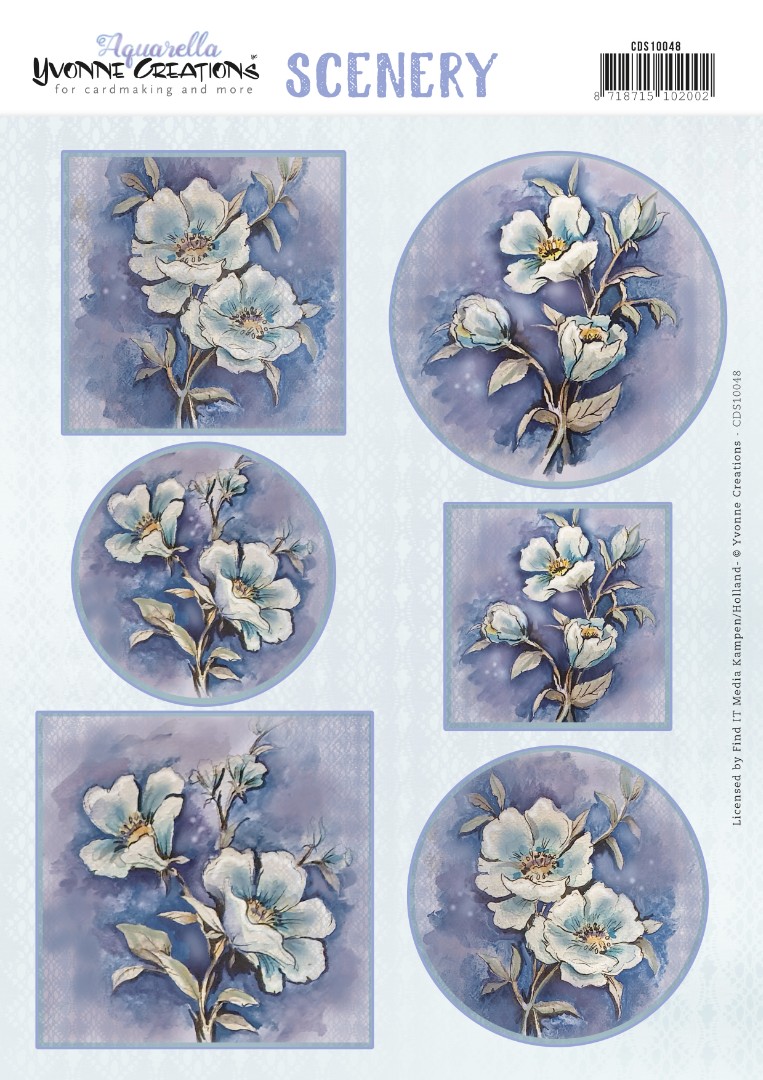Push Out Scenery - Yvonne Creations - Blue Rose