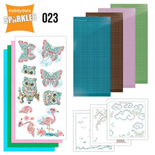 Nr. 23 Sparkles - Floral Pink van Yvonne Creations / Card Deco Color Nr. 23 Sparkles - Floral Pink van Yvonne Creations / Card Deco Color