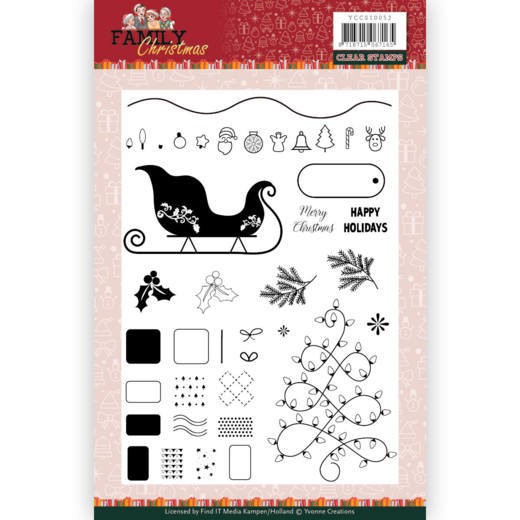 Clear Stamps - Family Christmas van Yvonne Creations Clear Stamps - Family Christmas van Yvonne Creations