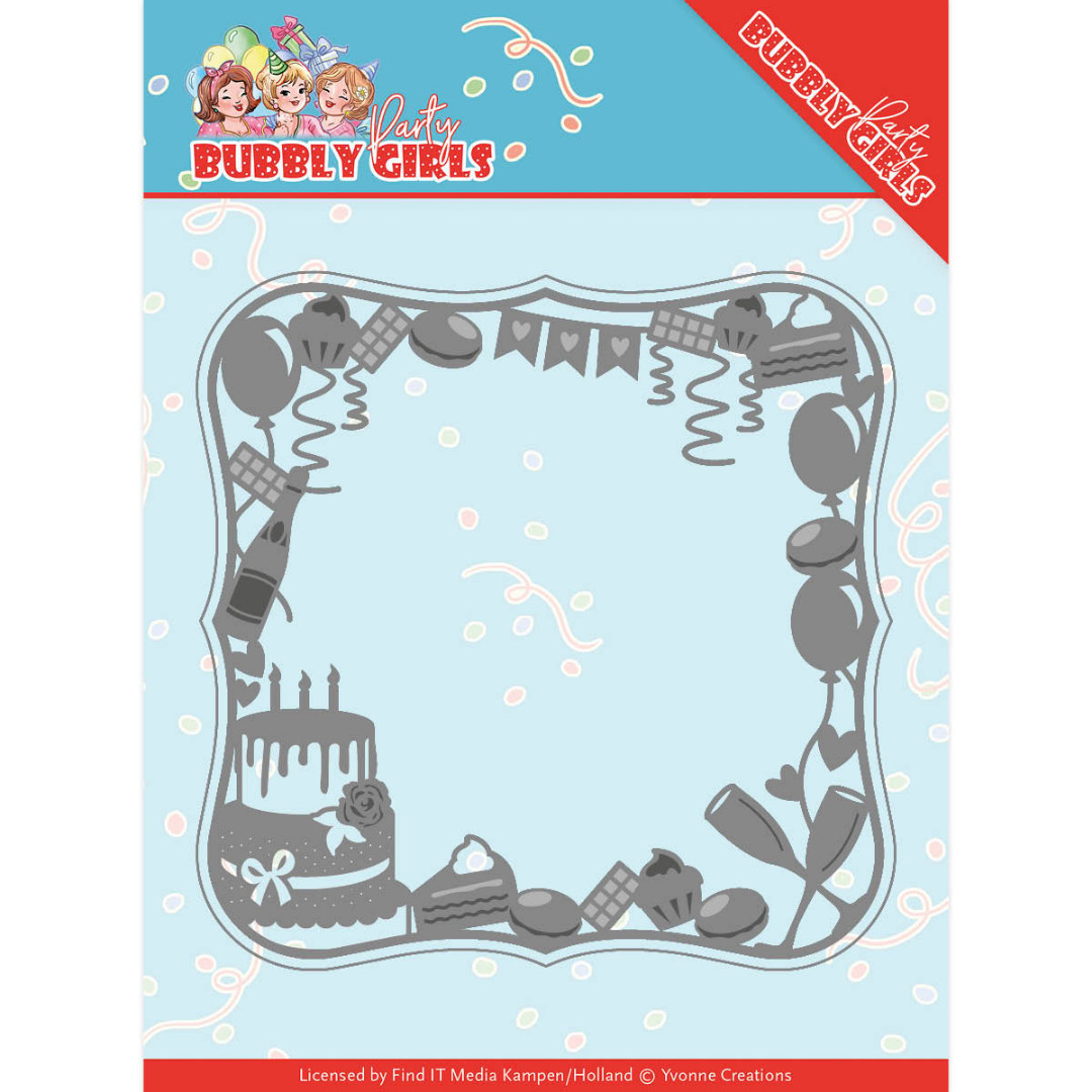 Celebrations Frame Bubbly Girls Party Cutting Die by Yvonne Creations Celebrations Frame Bubbly Girls Party Cutting Die by Yvonne Creations
