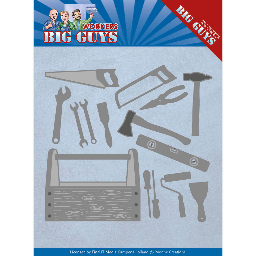 Handyman Tools - Workers - Big Guys Cutting Die by Yvonne Creations Handyman Tools - Workers - Big Guys Cutting Die by Yvonne Creations