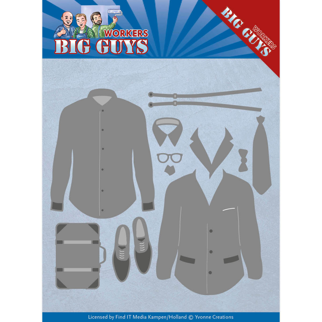 Dressed to Impress - Workers - Big Guys Cutting Die by Yvonne Creations Dressed to Impress - Workers - Big Guys Cutting Die by Yvonne Creations