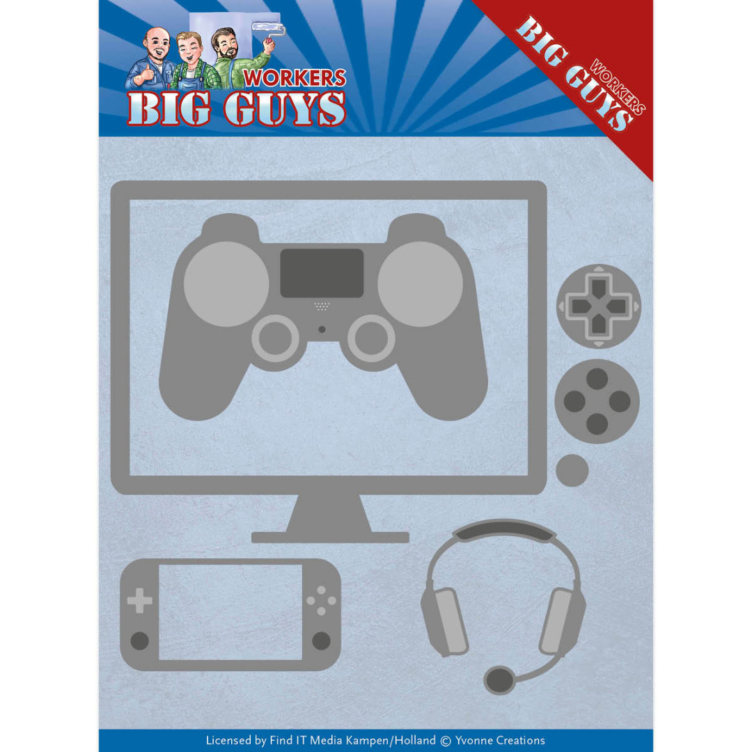 It's Game Time - Workers - Big Guys Cutting Die by Yvonne Creations It's Game Time - Workers - Big Guys Cutting Die by Yvonne Creations