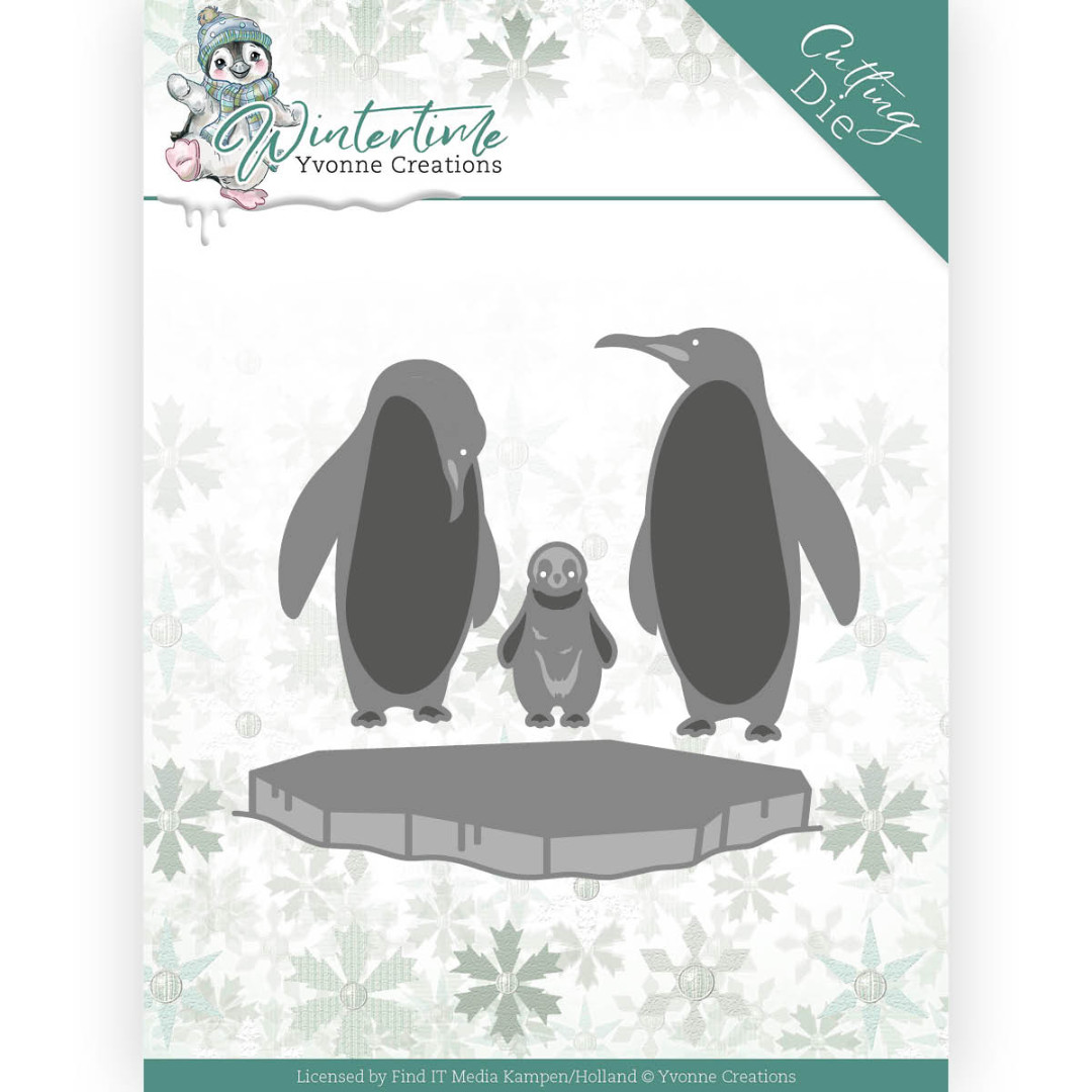 Penguins on Ice Wintertime Cutting Dies by Yvonne Creations Penguins on Ice Wintertime Cutting Dies by Yvonne Creations