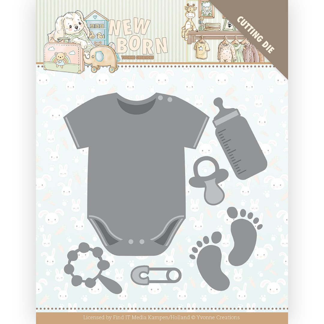 Baby Bodyvest - Newborn Cutting Dies by Yvonne Creations Baby Bodyvest - Newborn Cutting Dies by Yvonne Creations