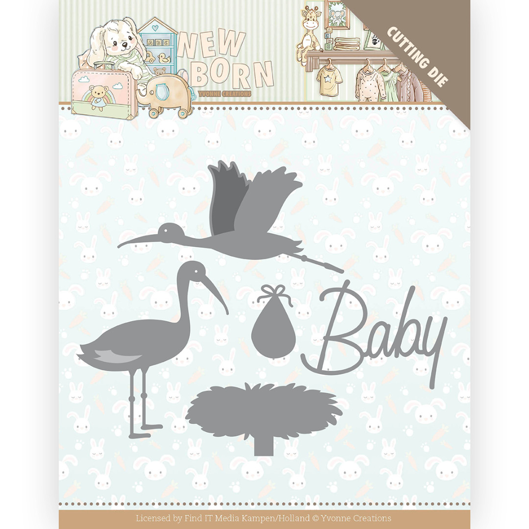 Stork - Newborn Cutting Dies by Yvonne Creations Stork - Newborn Cutting Dies by Yvonne Creations