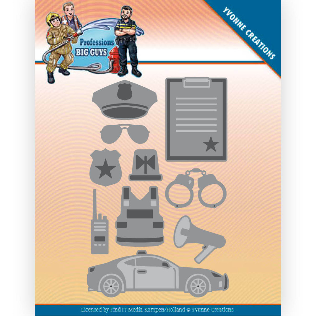 Police Department - Big Guys Professions - Cutting Dies Police Department - Big Guys Professions - Cutting Dies