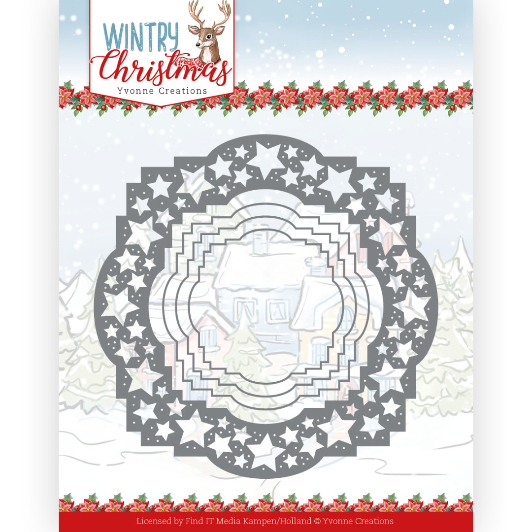 Dies - Yvonne Creations - Wintry Christmas - Stars Frame Dies - Yvonne Creations - Wintry Christmas - Stars Frame