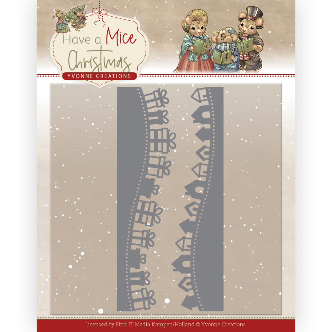 Dies - Yvonne Creations - Have a Mice Christmas - Christmas Gift Borders