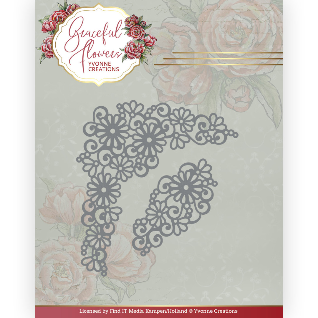 Dies - Yvonne Creations - Graceful Flowers - Graceful Corner