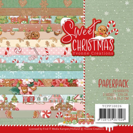 Paperpack - Sweet Christmas van Yvonne Creations Paperpack - Sweet Christmas van Yvonne Creations