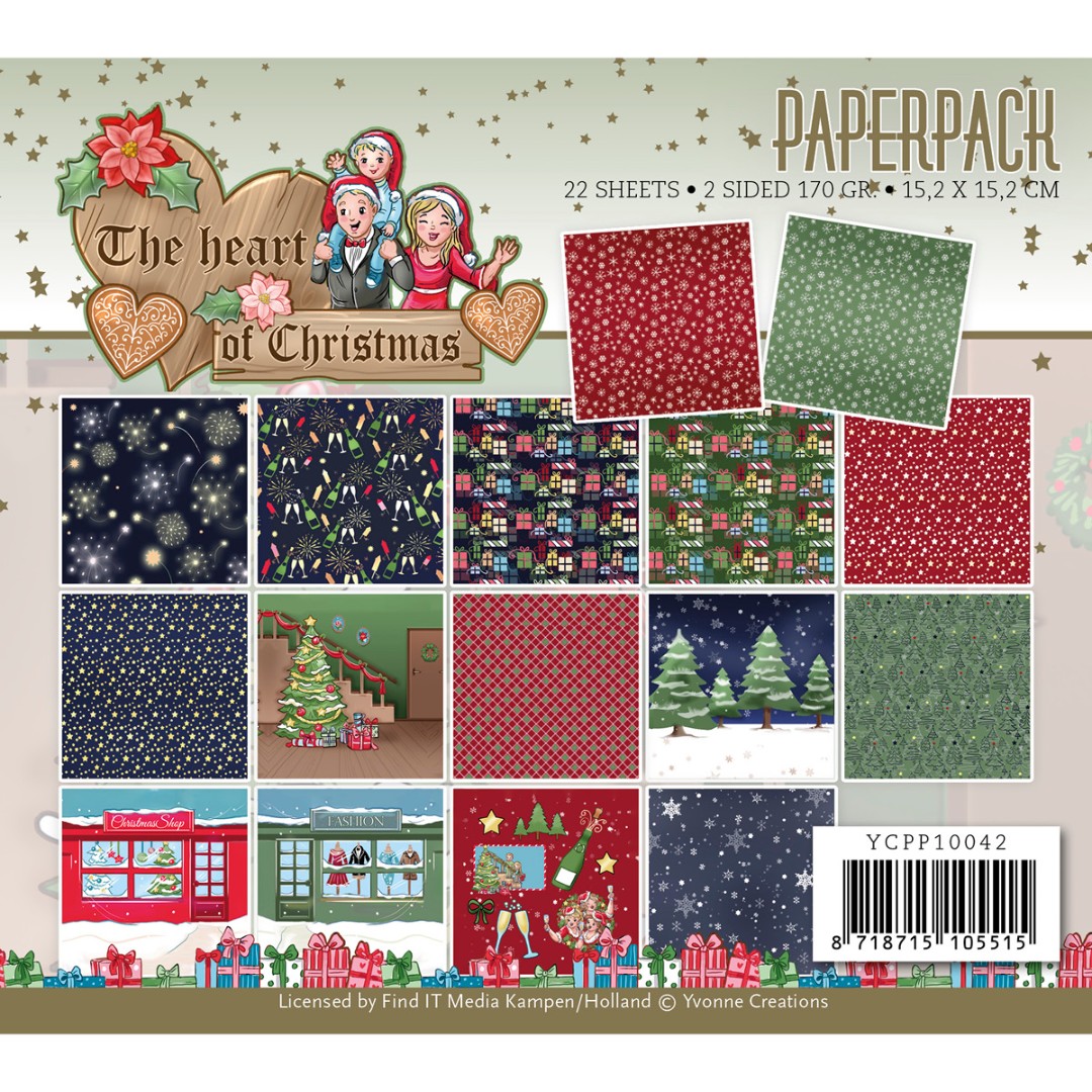 Paperpack - Yvonne Creations - The Heart of Christmas Paperpack - Yvonne Creations - The Heart of Christmas