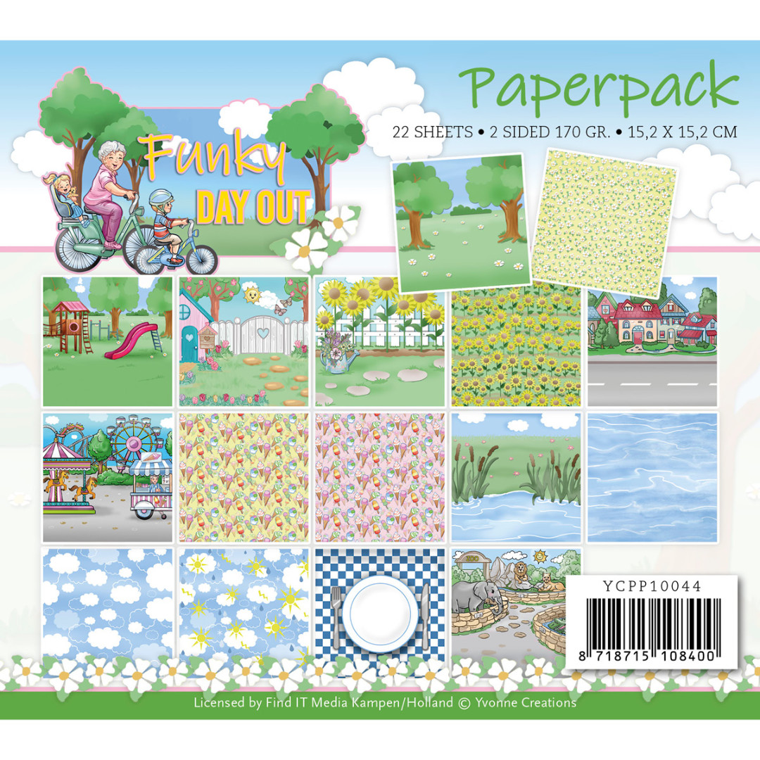 Paperpack - Yvonne Creations - Funky Day Out Paperpack - Yvonne Creations - Funky Day Out