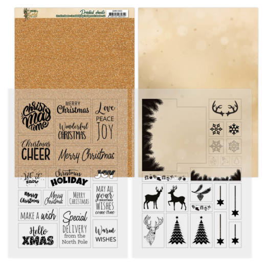 Mica Sheets - Christmas in Gold van Amy Design Mica Sheets - Christmas in Gold van Amy Design