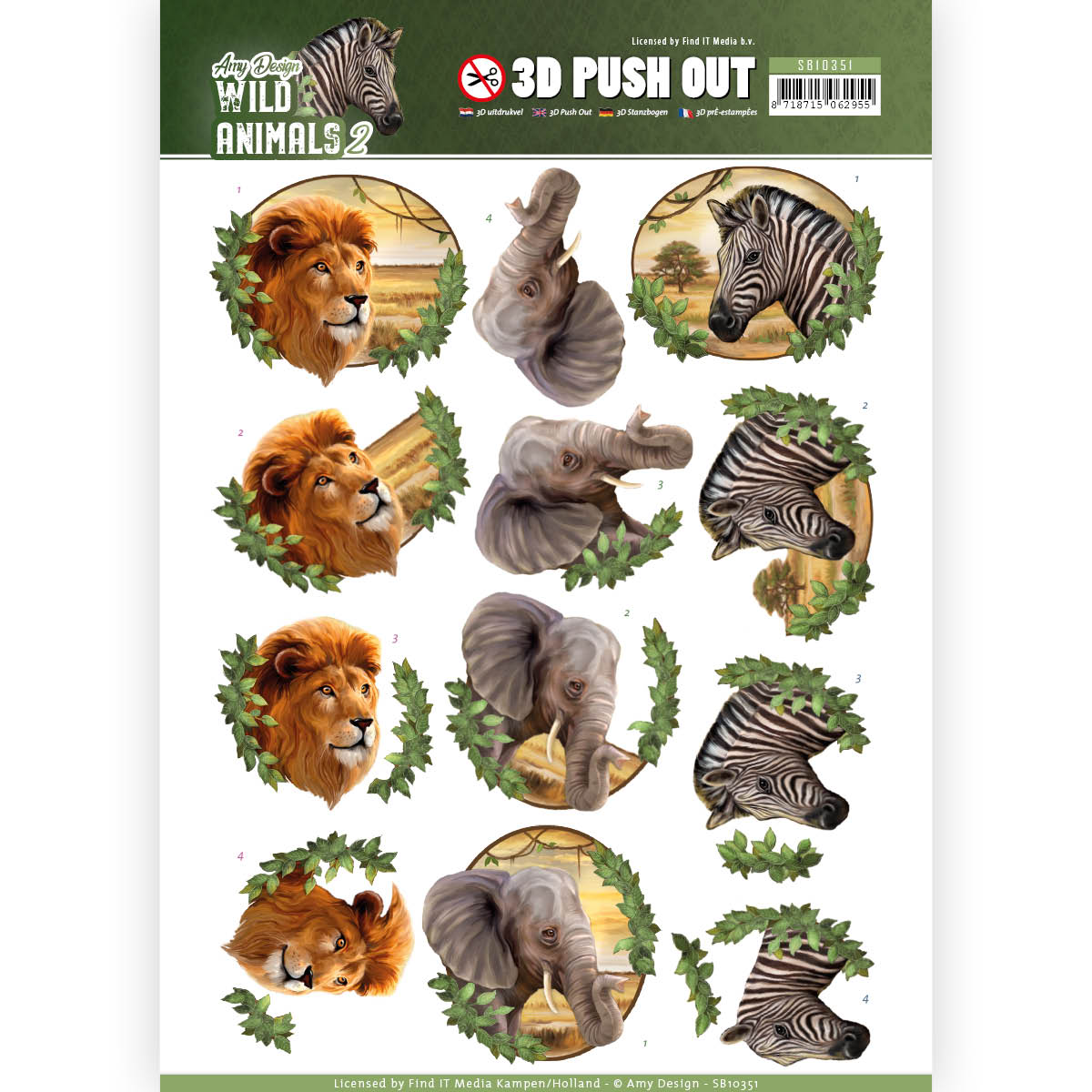 3D Pushout - Amy Design - Wild Animals 2 - Africa 3D Pushout - Amy Design - Wild Animals 2 - Africa