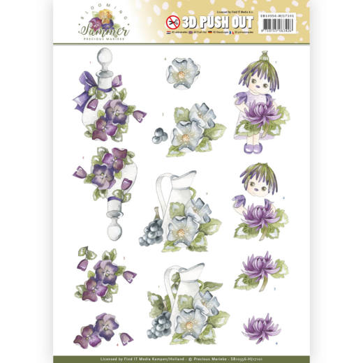 Summer Scenes - Blooming Summer 3D-PushOut Precious Marieke Summer Scenes - Blooming Summer 3D-PushOut Precious Marieke