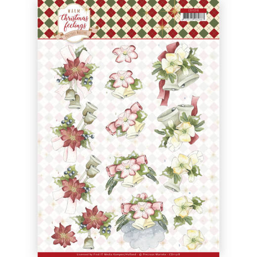 Christmas Bells Warm Christmas Feelings 3D-Knipvel by Precious Marieke Christmas Bells Warm Christmas Feelings 3D-Knipvel by Precious Marieke