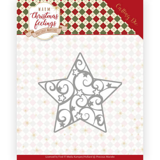 Dies - Precious Marieke - Warm Christmas Feelings - Swirl Star Dies - Precious Marieke - Warm Christmas Feelings - Swirl Star