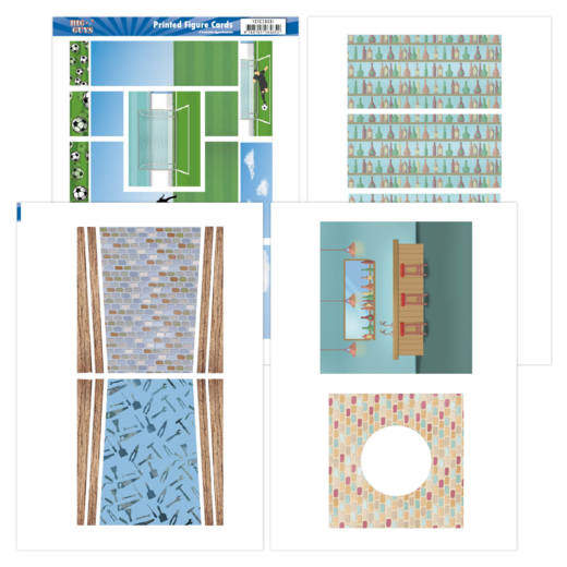 Printed Figure Cards - Yvonne Creations - Big Guys Printed Figure Cards - Yvonne Creations - Big Guys