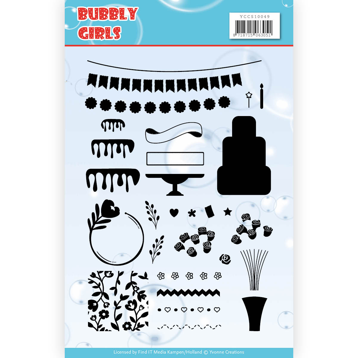 Clear Stamps - Bubbly Girls - Yvonne Creations Clear Stamps - Bubbly Girls - Yvonne Creations