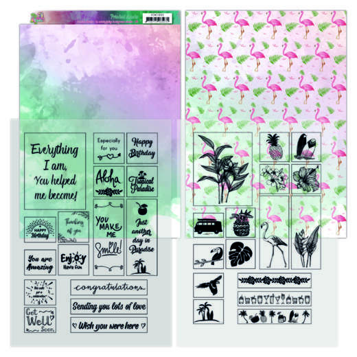 Mica Sheets Happy Tropics van Yvonne Creations Mica Sheets Happy Tropics van Yvonne Creations