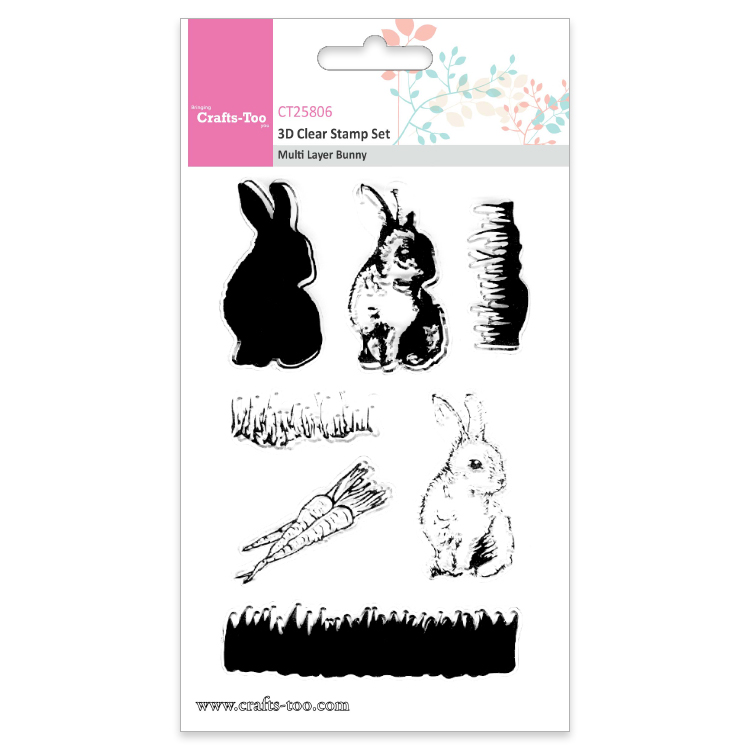 Multi Layer Bunny - Crafts Too - 3D Clear Stamp Multi Layer Bunny - Crafts Too - 3D Clear Stamp