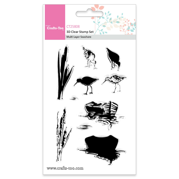 Multi Layer Seashore - Crafts Too - 3D Clear Stamp Multi Layer Seashore - Crafts Too - 3D Clear Stamp