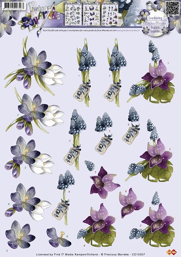Nr. 7 Bloemen 3D-Knipvel Precious Marieke Nr. 7 Bloemen 3D-Knipvel Precious Marieke