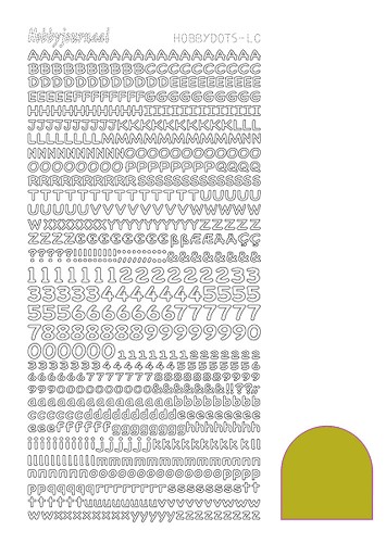 Hobbydots sticker - Mirror - Yellow