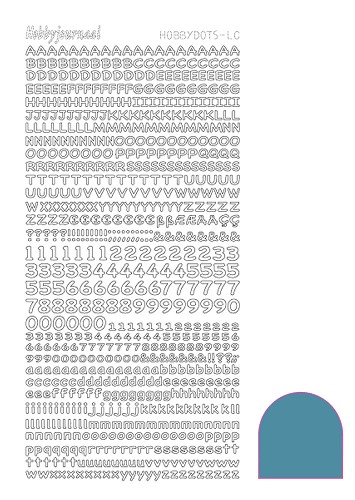 Hobbydots sticker - Mirror Turquoise