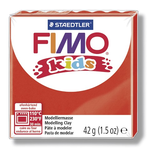 Fimo kids boetseerklei 42 g rood Fimo kids boetseerklei 42 g rood