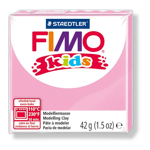 Fimo kids boetseerklei 42 g rose Fimo kids boetseerklei 42 g rose